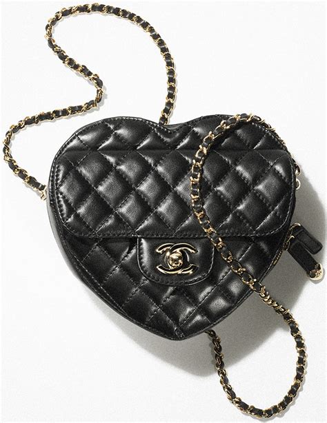 chanel bah with heart|chanel heart bag price.